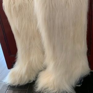 Chanel Fall 2010 Fantasy Fur knee high boots